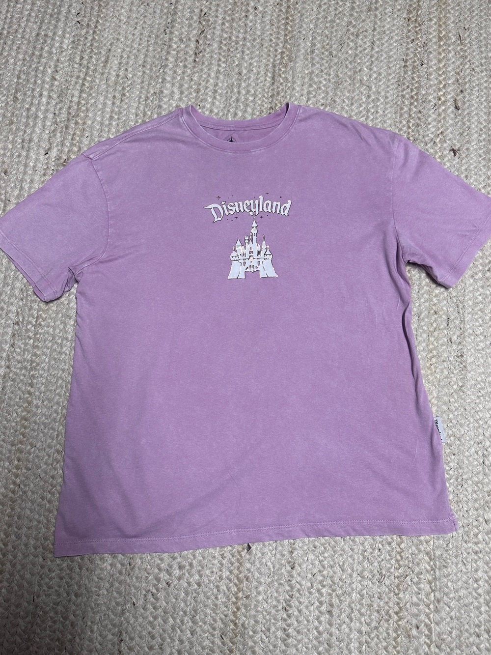 NEW Disney Disneyland Purple Castle Collection Oversized Tee, Large